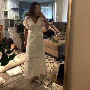 Beautiful white maxi dress